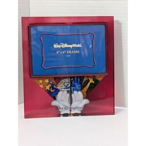 Walt Disney World 4x6 Acrylic Picture Frame Mickey Mouse Hands Four Parks